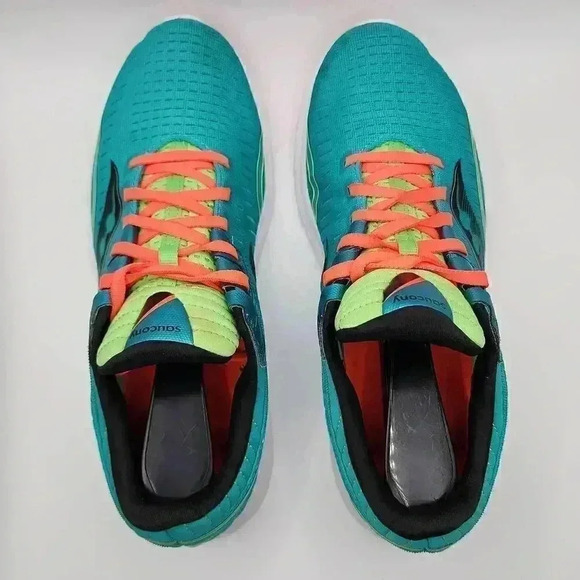 Saucony Womens Kinvara 11 S20551-10 Athletic Running Shoes Blue Green Size 9 - Picture 7 of 12